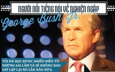 Cựu Tổng thống Mỹ Bush thừa nhận quá khứ nghiện ngập