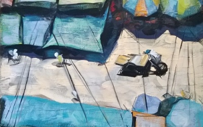 Thưởng thức nghệ thuật: Triển lãm 'Bột màu báo cũ'