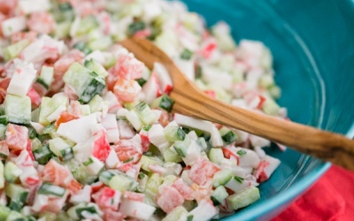 Salad cua giòn giòn, ngọt ngọt