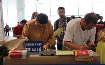 Hành khách nhập cảnh sẽ phải khai báo y tế tại sân bay 
