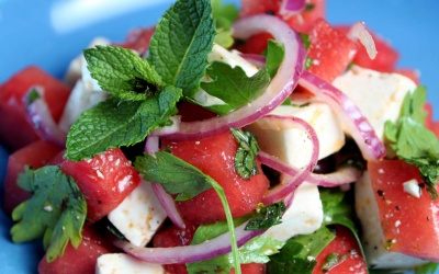 Salad dưa hấu, feta ngon khó cưỡng