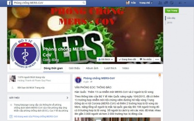 Bộ Y tế lập fanpage phòng, chống dịch MERS-CoV