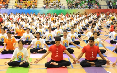 Ngày Quốc tế Yoga: 500 người đồng diễn, xác lập kỷ lục