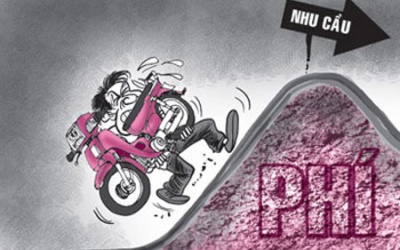 Xe máy tự do đi lại mà không lo bị thu phí đường bộ