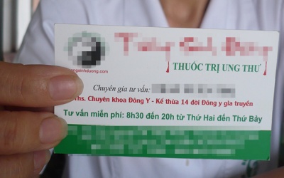 'Chữa' ung thư bằng đông dược, TPCN - chỉ là trò bịp!