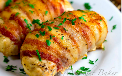 Thịt lợn cuộn gà nướng mật ong ngon ngây ngất, bạn thử chưa?