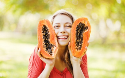 Hướng dẫn trị nếp nhăn trên mặt bằng đu đủ