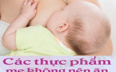 Infographic: Top 15 thực phẩm các mẹ nên tránh khi cho con bú