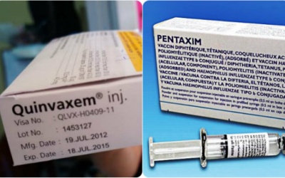 Nên tiêm vaccine 5 trong 1 Pentaxim hay Quinvaxem?