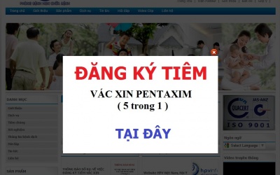 Đăng kí tiêm vaccine Pentaxim tại phòng tiêm 131 Lò Đúc từ ngày mai