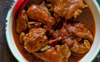 Chân giò lợn sốt cà chua đưa cơm cho người gầy