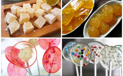 Tự làm kẹo chanh dẻo, kẹo mút vị chanh cốm trị ho cho bé