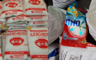 Nóng: Đang bắt mì chính rởm, nước mắm, bột giặt giả tại Hà Nội