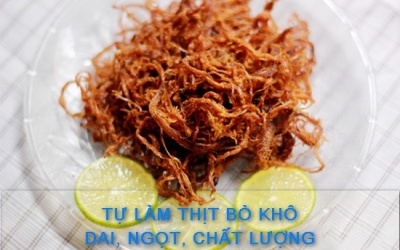 Tự làm thịt bò khô - lai rai cả Tết