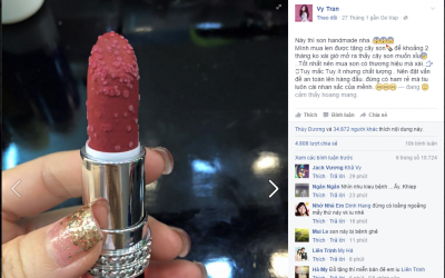 “Nổi da gà” vì thỏi son sần sùi, mốc trắng