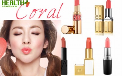 10 loại son màu Coral (san hô) hot nhất mùa hè 2016