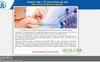 Đăng ký vaccine Pentaxim qua mạng: May hơn khôn