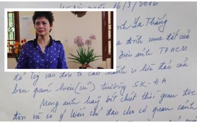 Diễn viên Minh Châu gửi thư kêu cứu Bí thư Thăng
