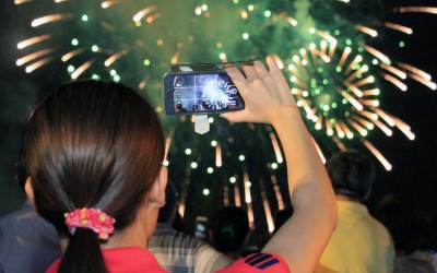 Sài Gòn rực rỡ pháo hoa ngày Thống nhất