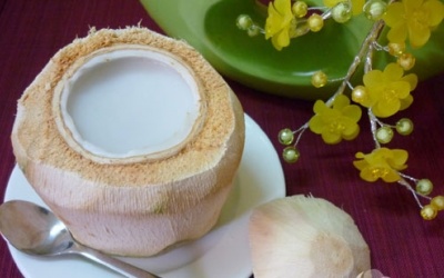 Mát lạnh với món thạch dừa sương sa ngày hè