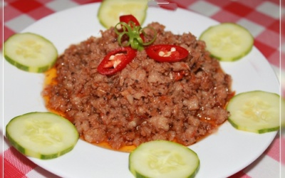 Đãi cả nhà ngày cuối tuần với món mắm tép chưng thịt thơm ngon