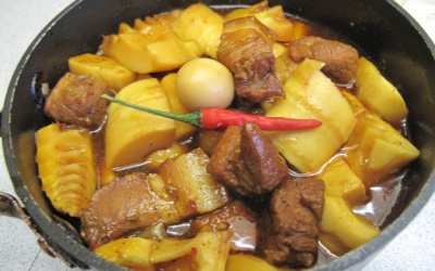 Thịt ba chỉ kho măng - Thực đơn hấp dẫn đầu tuần 