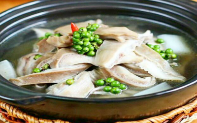 Dạ dày hầm tiêu xanh, quên đi cuối tuần mưa gió