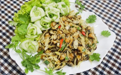 Cách làm ốc xào sả ớt ngon tuyệt chiều Thu