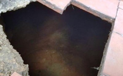 Hố 'tử thần' sâu 5 m trong nhà dân ở Quảng Ninh