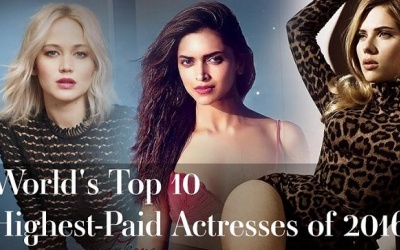 Đây là 10 nữ diễn viên có thu nhập 'khủng' nhất thế giới năm 2016