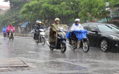 Miền Bắc mưa to đến hết nghỉ lễ