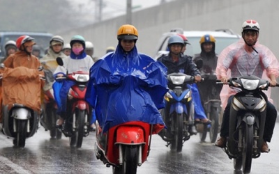 Miền Bắc cẩn thận có mưa và dông