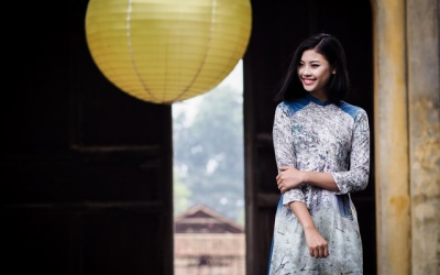 Đào Thị Hà đẹp tinh khôi trong bộ sưu tập áo dài “Hà Nội 12 mùa hoa”