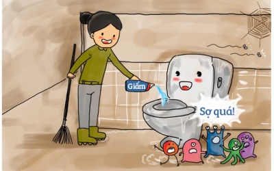 Mẹo dùng giấm dọn dẹp nhà vệ sinh cáu bẩn