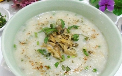 Cách nấu cháo trai bổ dưỡng cho cả nhà