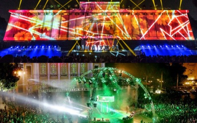 “Đếm ngược” ở Hà Nội và “Chiếu sáng 3D” ở TP.HCM để chào mừng năm mới 2017