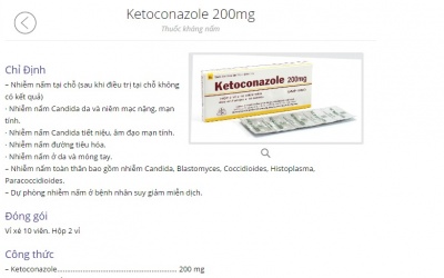 Bộ Y tế cảnh báo lại tác hại của Ketoconazole