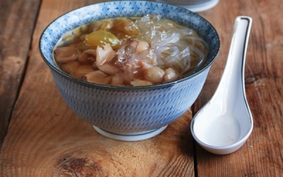 Chè thạch long nhãn thanh mát chống ngán