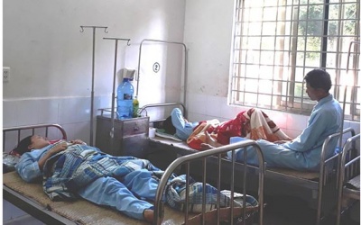 Mua heo về mổ ăn, 8 người cùng xóm nhập viện