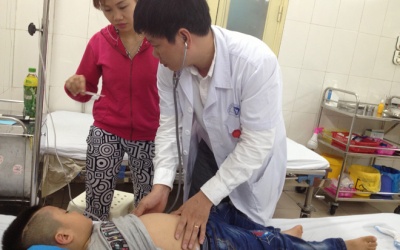 Thời tiết miền Bắc thay đổi đột ngột khiến nhiều em bé nhập viện