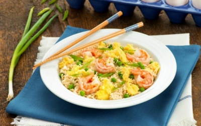Ngày nghỉ lễ không đi đâu - làm ngay cơm rang tôm và sò điệp đãi cả nhà