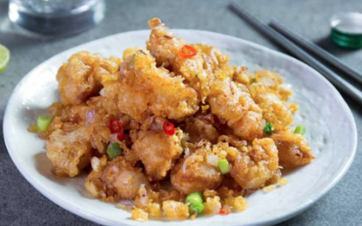 Sụn gà chiên xóc hành tỏi
