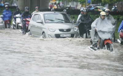 Mưa dông có thể tiếp diễn ở Bắc Bộ đến đầu tuần sau