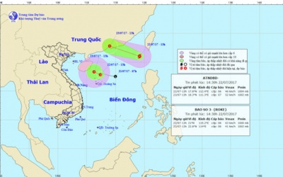 Tin mới nhất về áp thấp nhiệt đới trên kết hợp với bão Roke trên biển Đông