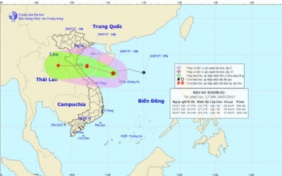 Tin mới nhất về bão số 4 (bão Sonca) đổ bộ vào các tỉnh miền Trung