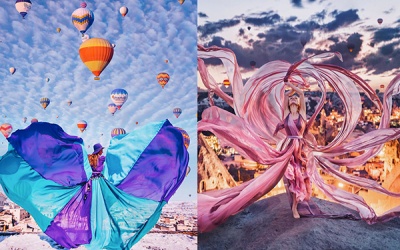 Ngắm cảnh đẹp khắp thế giới được tô điểm bởi những bộ váy 'đẹp như mơ' 