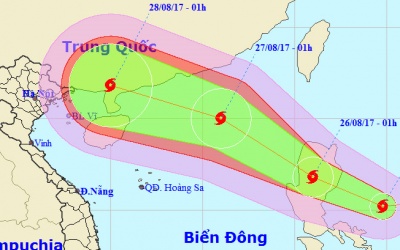 Bão Pakhar sẽ tràn vào Biển Đông trong vài ngày tới