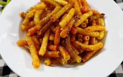 Nui chiên bơ tỏi ăn là mê