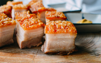 Ấm bụng ngày mưa với thịt ba chỉ quay giòn bì 