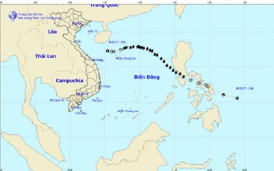 Bão số 13 suy yếu và tan dần trên biển Đông